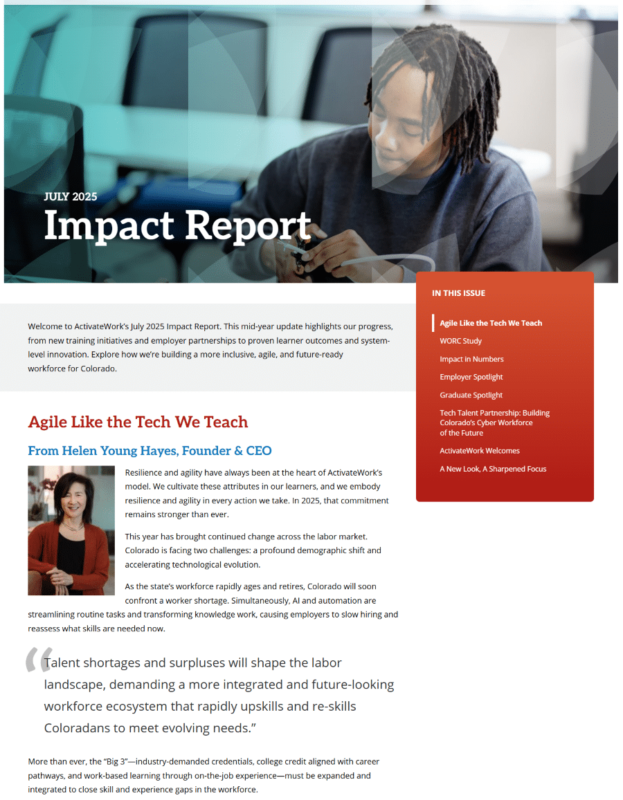 ActivateWork Impact Report July 2025 Cover