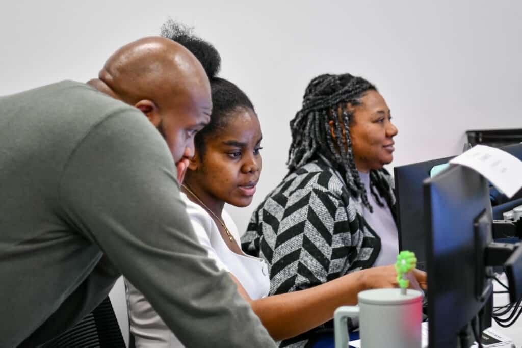 ActivateWork learners collaborating on a tactical cybersecurity training scenario at the MSU Cyber Range